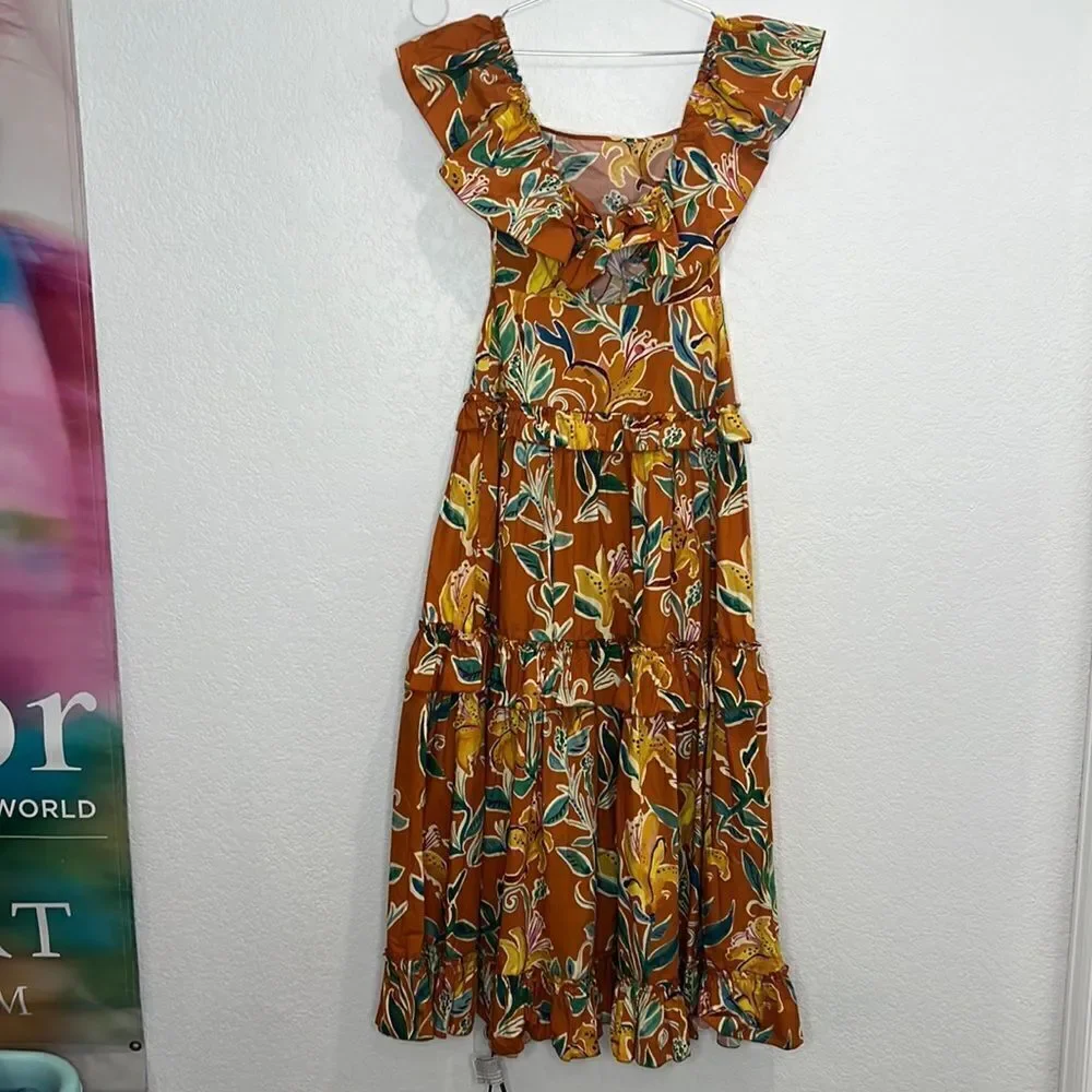 NWT La Double J Scarlett Dress Lily in Popeline Cotton Small - Picture 8 of 16